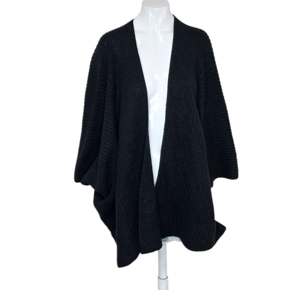 Anthropologie Akemi + Kin Knit Wrap, Black, Open Front Cardigan, One Size